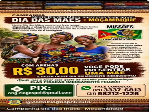 Campanha Dia das Mães em Moçambique 